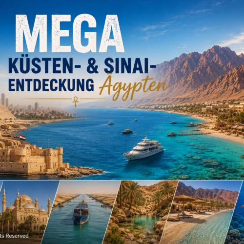 Sinai-Küstenreise in Ägypten mit Stränden, Nationalparks und historischen Sehenswürdigkeiten