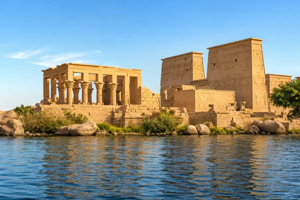 Philae-Tempel am Nil in Assuan